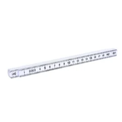 Mètre pliant 1m blanc