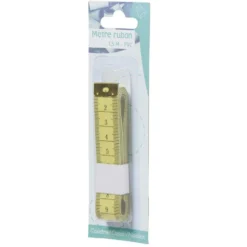 Mètre ruban pvc jaune 1,5 m