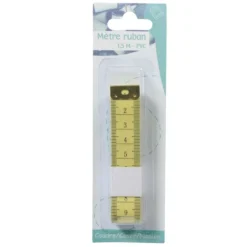 Mètre ruban pvc jaune 1,5 m