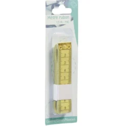 Mètre ruban pvc jaune 1,5 m