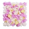 Mur de fleurs artificielles clipsable rose 50x50cm