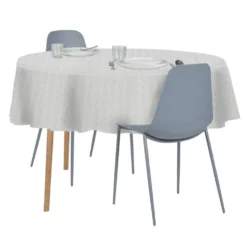 Nappe bulgomme ronde plastique EVA blanc Ø150cm