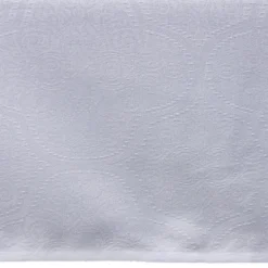 Nappe jacquard blanche motif arabesque L 350 cm