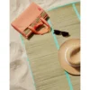 Natte de plage 1 personne pliable paille 90x178cm