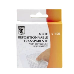 Note repositionnable transparente x150