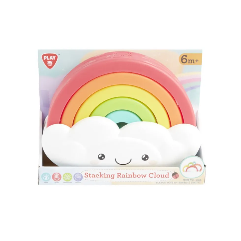 Nuage arc en ciel empilable 24x10xH22cm