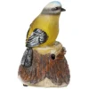 Oiseau décoratif à détecteur de mouvement 7x6xH9,5 cm