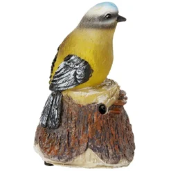 Oiseau décoratif à détecteur de mouvement 7x6xH9,5 cm