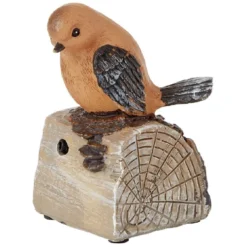 Oiseau décoratif à détecteur de mouvement 7x6xH9,5 cm