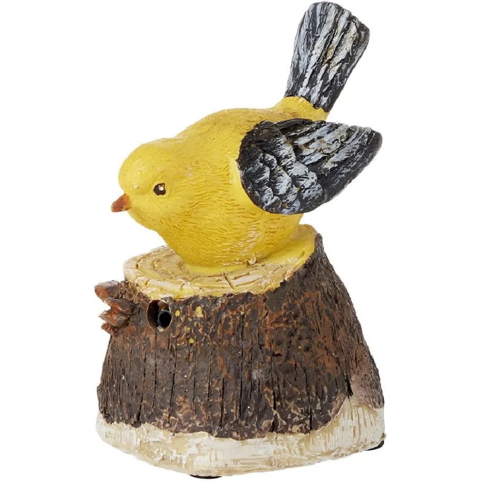 Oiseau décoratif à détecteur de mouvement 7x6xH9,5 cm