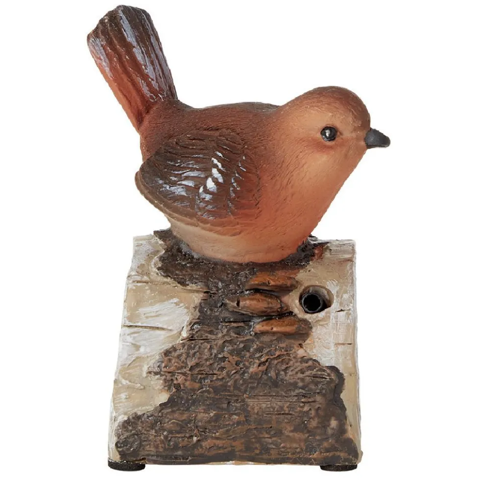 Oiseau décoratif à détecteur de mouvement 7x6xH9,5 cm