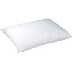 Oreiller carré polyester blanc