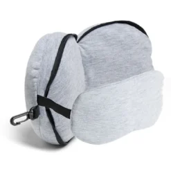 Oreiller de voyage 2 en 1 masque pour les yeux polyester - 3 coloris