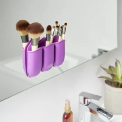 Organisateur 3 compartiments silicone violet