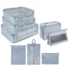 Organisateur de valise x8 (2 modèles bleu ou beige)