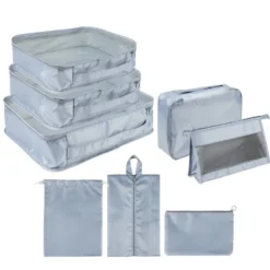 Organisateur de valise x8 (2 modèles bleu ou beige)