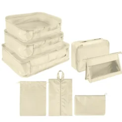 Organisateur de valise x8 (2 modèles bleu ou beige)