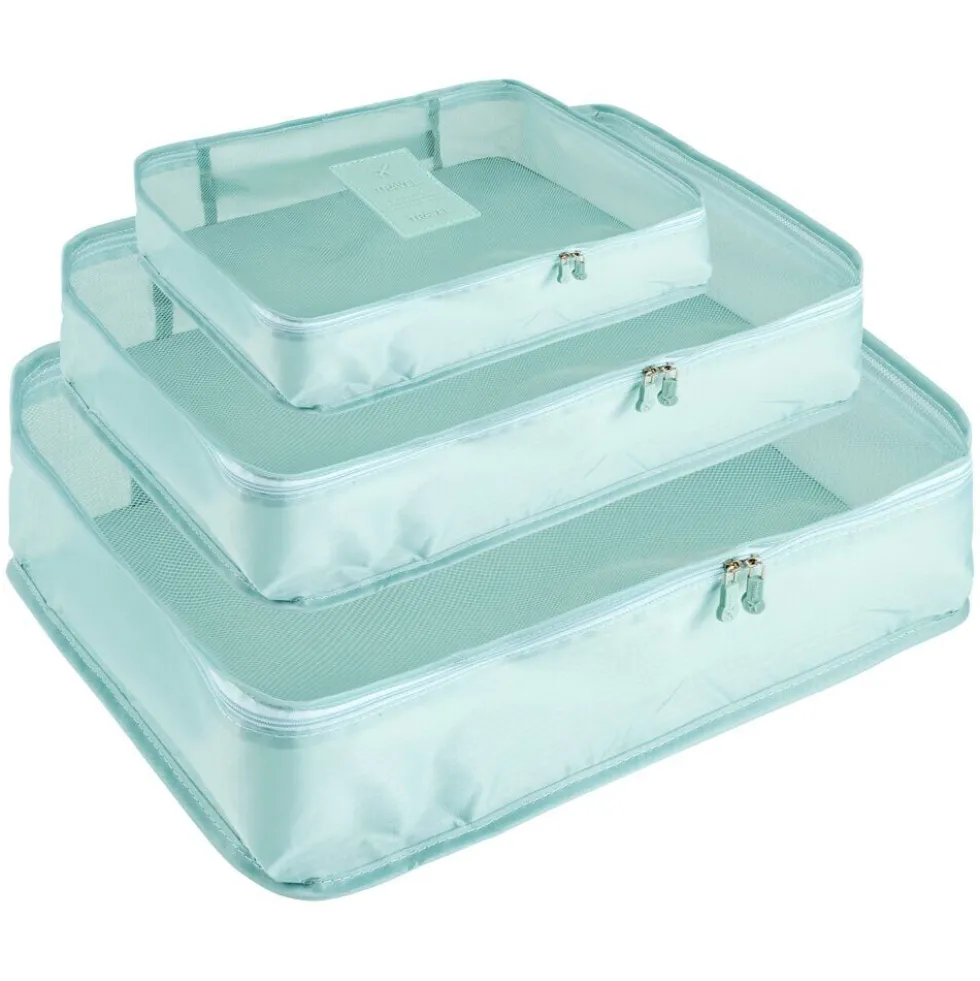 Organisateur de voyage x6 polyester bleu