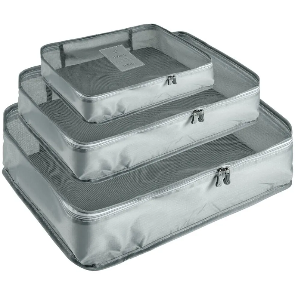 Organisateur de voyage x6 polyester gris