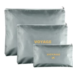 Organisateur de voyage x6 polyester gris
