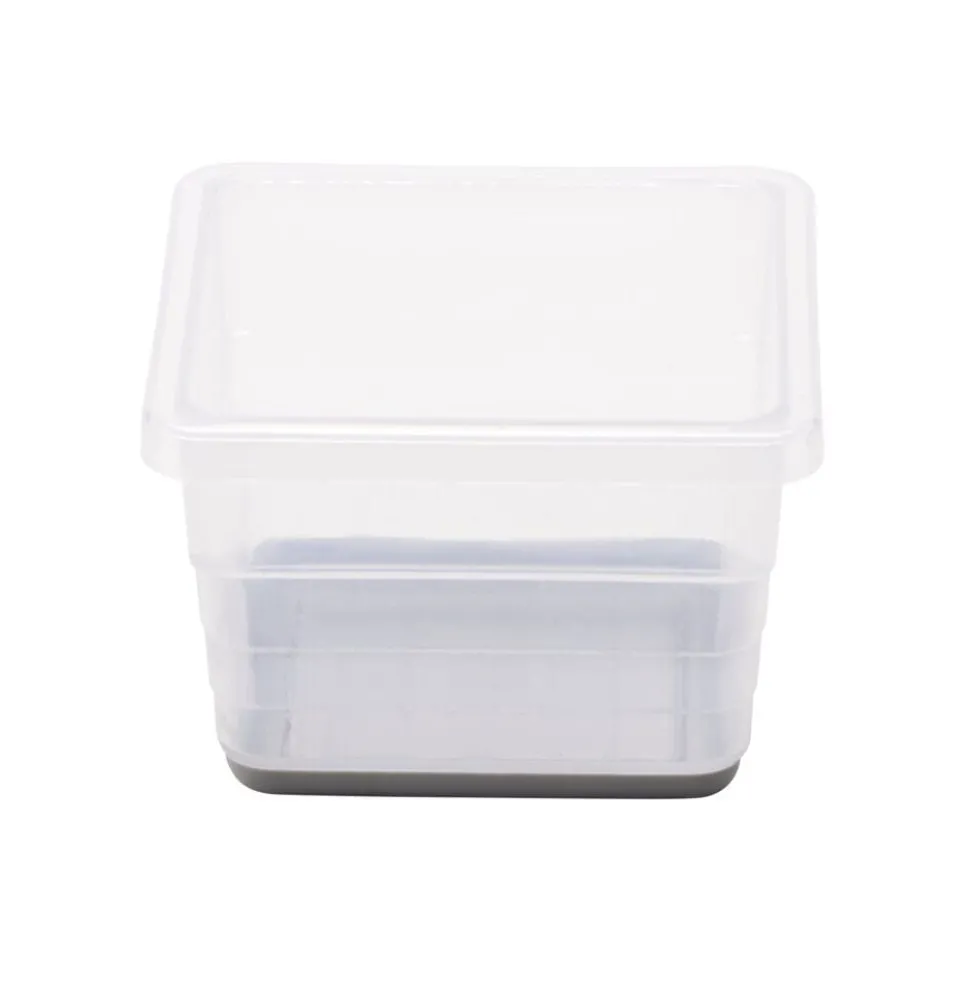 Organisateur tiroir plastique blanc transparent 8x8xH5cm