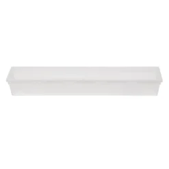 Organisateur tiroir plastique blanc transparent 38x8xH5cm