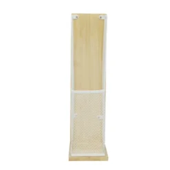 Organiseur de bureau pour documents bambou et métal 26,5x9xH33cm