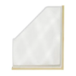 Organiseur de bureau pour documents bambou et métal 26,5x9xH33cm