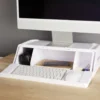 Organiseur de bureau 48x30x13cm polystyrène blanc