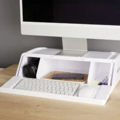 Organiseur de bureau 48x30x13cm polystyrène blanc