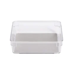 Organiseur de tiroir plastique transparent 16,3x16,3xH.4,8cm