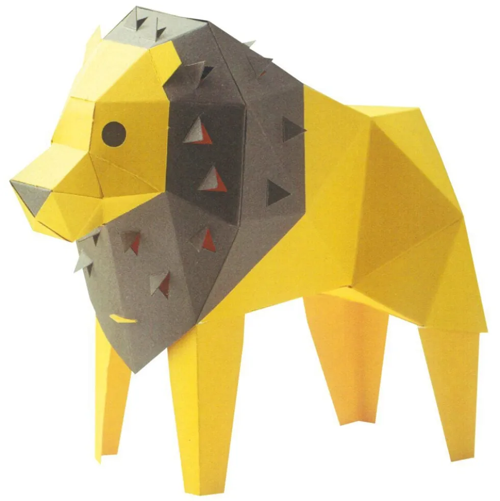 Origami animal 3D en papier 21x30cm (6 modèles)