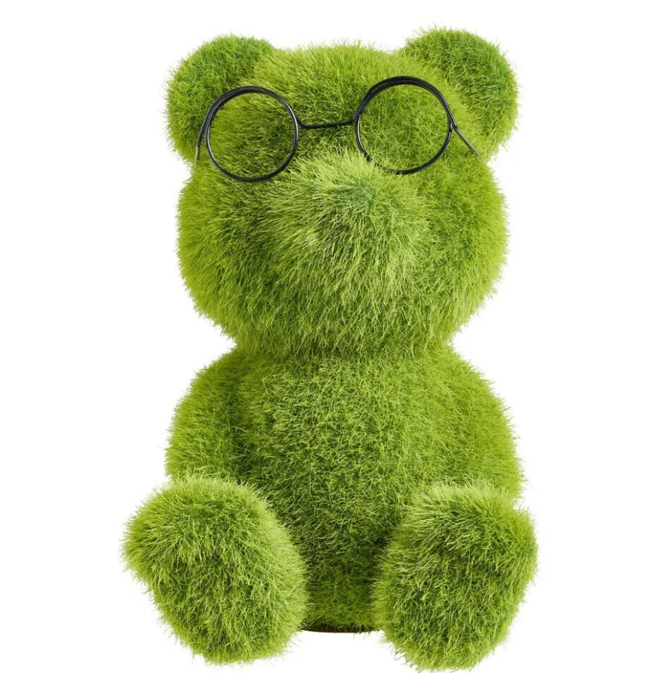 Ours en gazon synthétique vert 14x14xH20cm