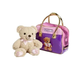 Ours peluche avec son sac de transport