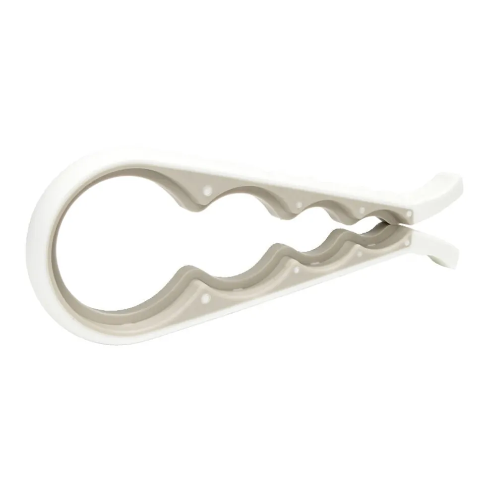 Ouvre bocal et bouteille universel blanc L23cm
