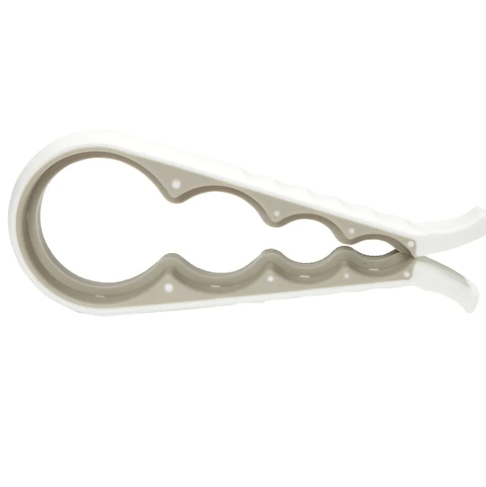 Ouvre bocal et bouteille universel blanc L23cm