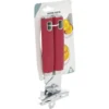 Ouvre boîte inox avec manche en polypropylène rouge