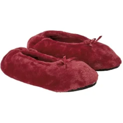 Paire de Chaussons ballerines noire blanc ou rouge