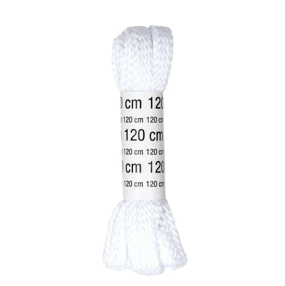 Paire de lacets noirs ou blancs L120cm (2 modèles)