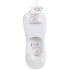 Paire de socquettes fibre de bambou et coton noir ou blanc x3