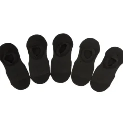 Paires de chaussettes invisible x5 femme noir