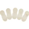 Paires de chaussettes invisible x5 femme beige
