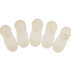 Paires de chaussettes invisible x5 femme beige