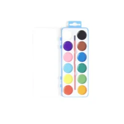 Palette de peinture avec pinceau 12 couleurs