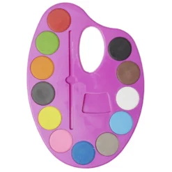 Palette de peinture 12 couleurs + 1 pinceau