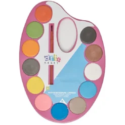 Palette de peinture 12 couleurs + 1 pinceau