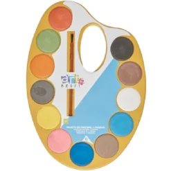 Palette de peinture 12 couleurs + 1 pinceau