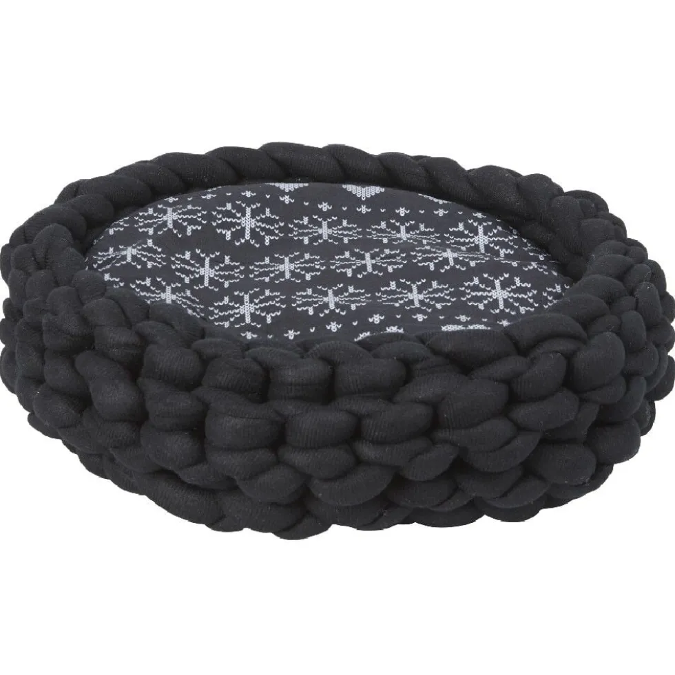 Panier de couchage avec galette noir