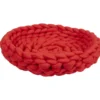 Panier de couchage avec galette rouge