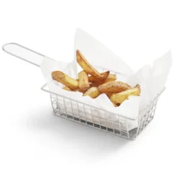 Panier de présentation en inox 24x10xH5,5cm